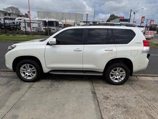 2010 Toyota Landcruiser Prado KDJ150R Kakadu White 5 Speed Sports Automatic Wagon.
